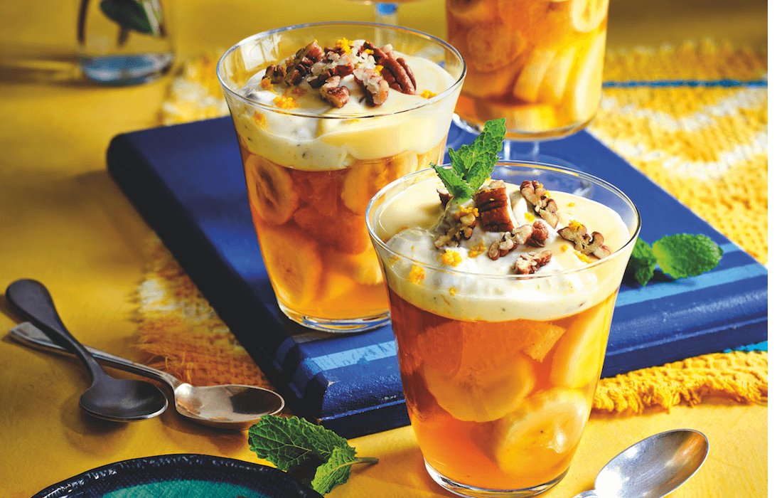 Jelly and banana trifles | Diabetes UK