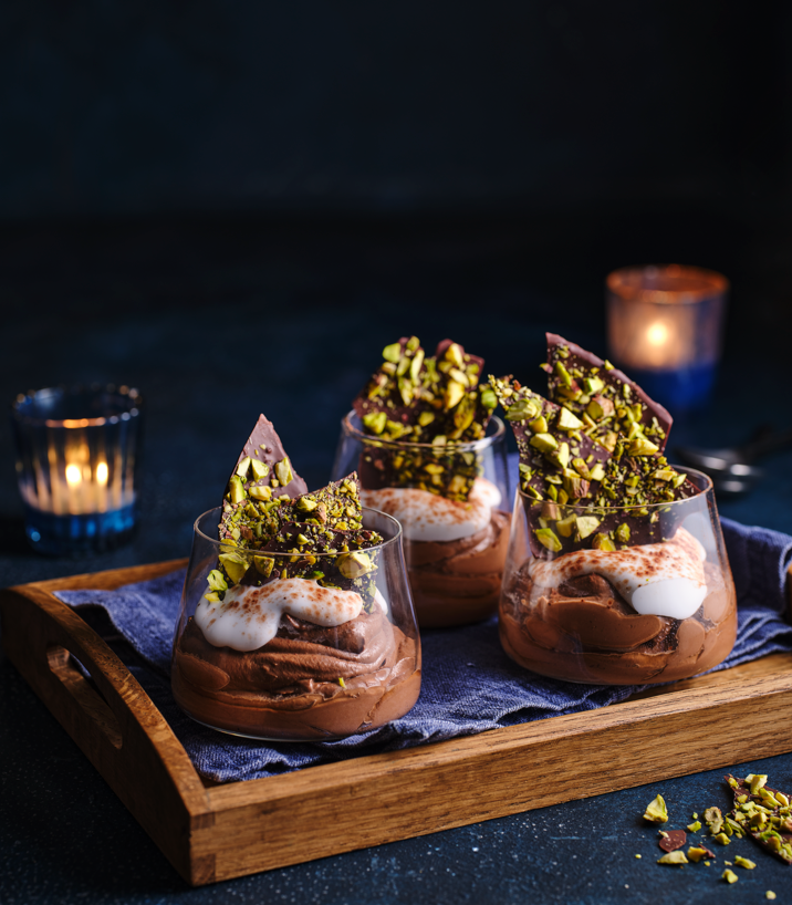 Chocolate and banana mousse
