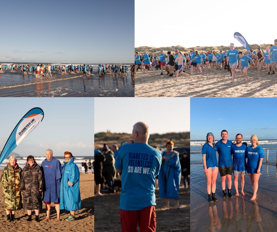 Images from the New Year's Dip at Castlerock Beach
