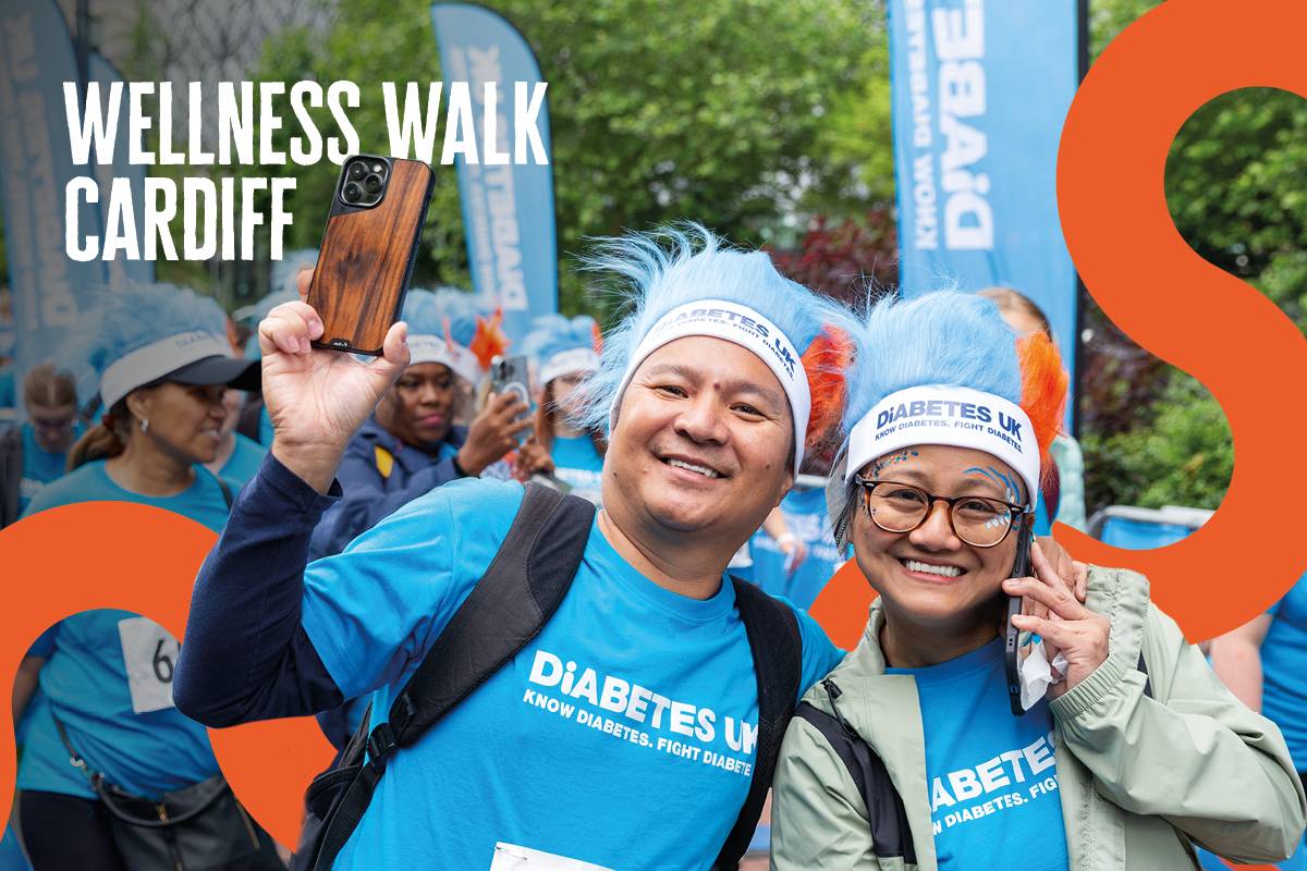 Two wellness walkers at the start line