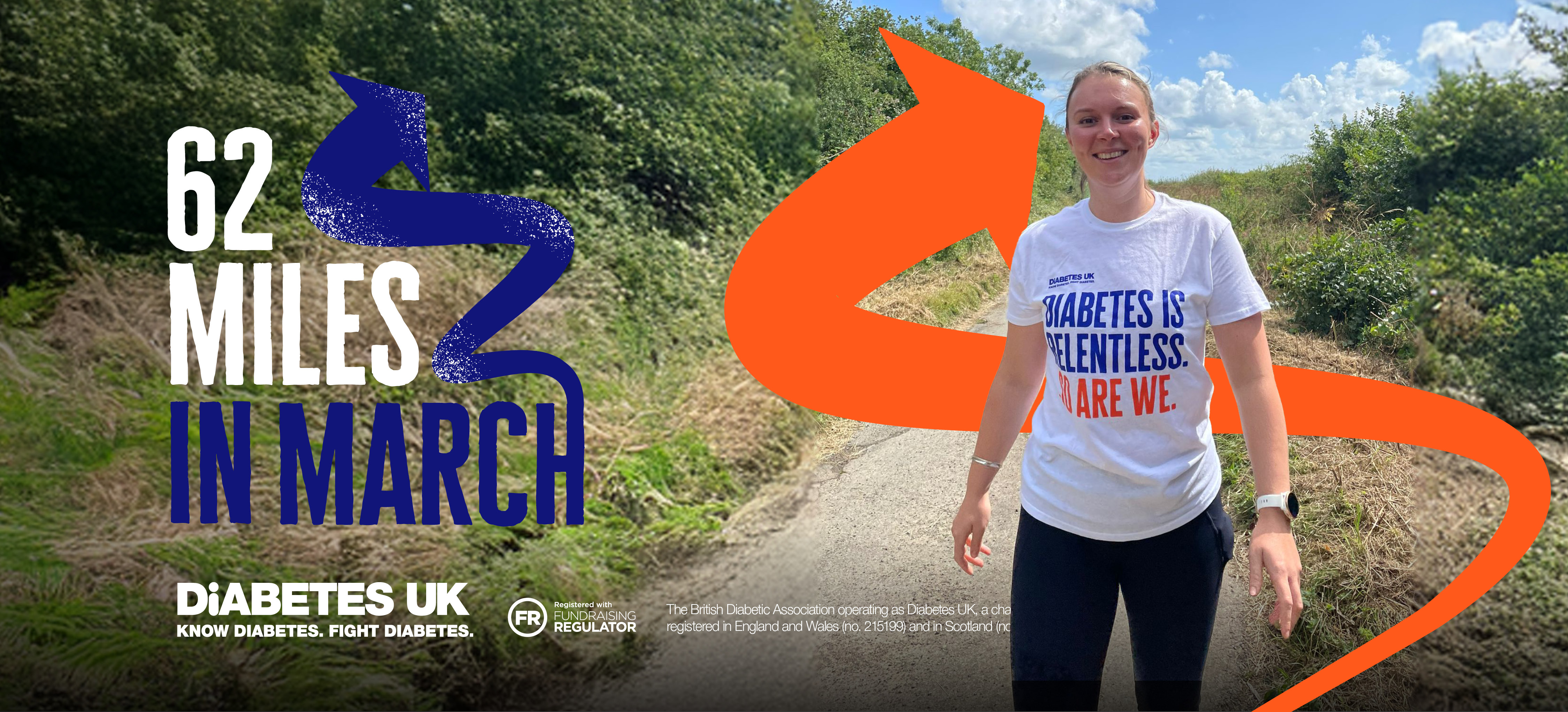 Woman on a run as part of the Challenge