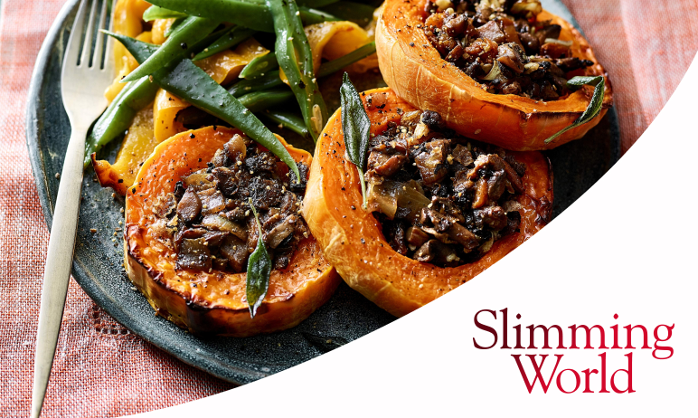 Mushroom-stuffed squash rings | Diabetes UK