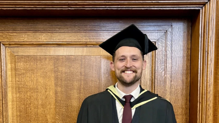 Matthew at his graduation 