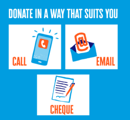 Donate in a way that suits you