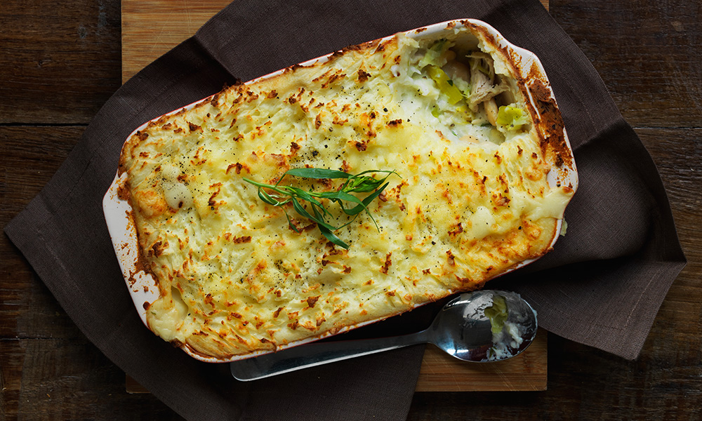 Chicken butter bean and leek pie | Diabetes UK