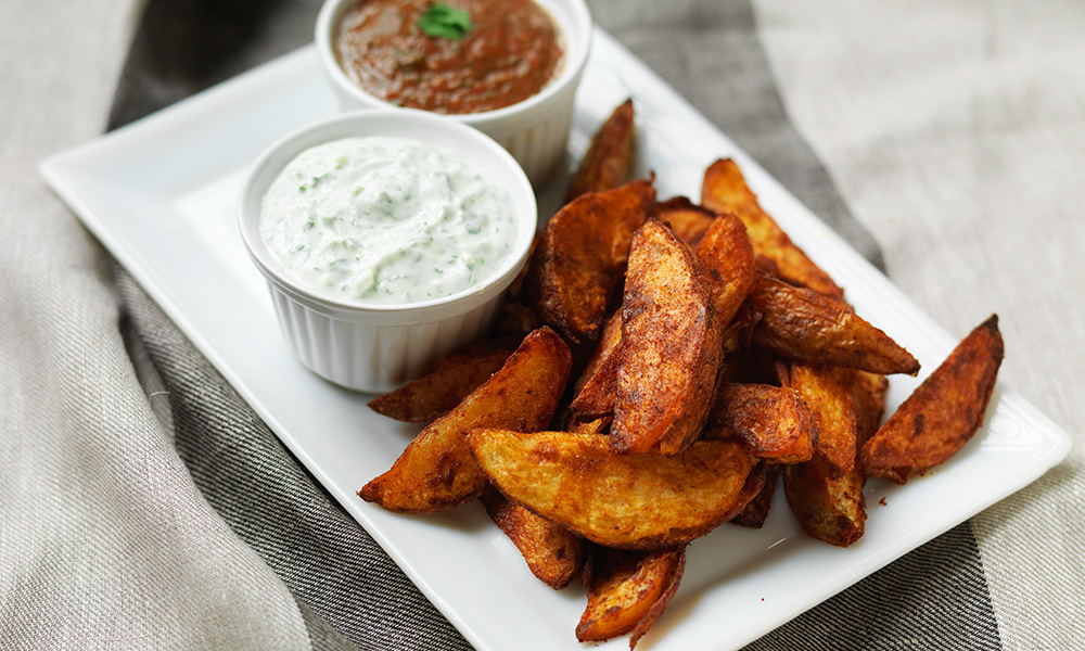 Spicy potato wedges | Diabetes UK