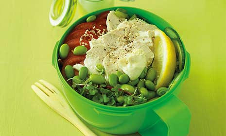 Chicken and soya bean salad | Diabetes UK
