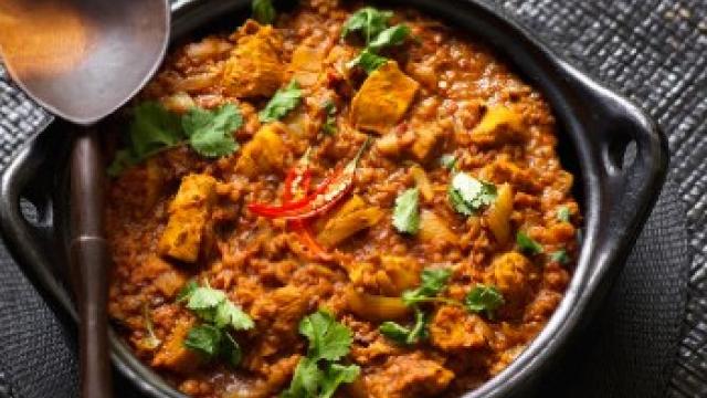 Chicken and lentil curry