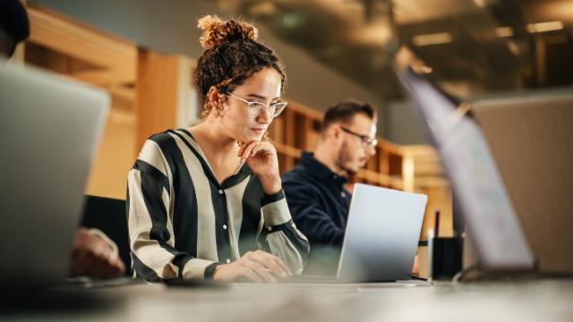 Women at computer