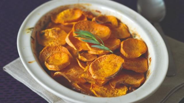 Bowl of chicken, mushroom and tarragon pie