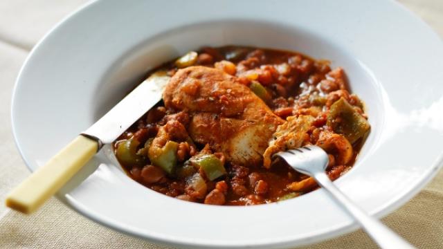 Bowl of chicken casserole
