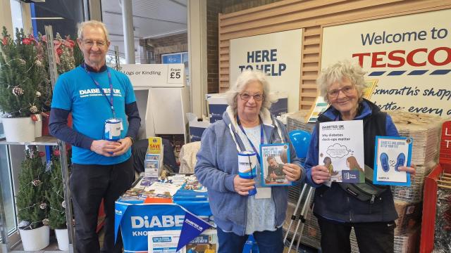 Collection at supermarket 