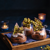 Chocolate and banana mousse