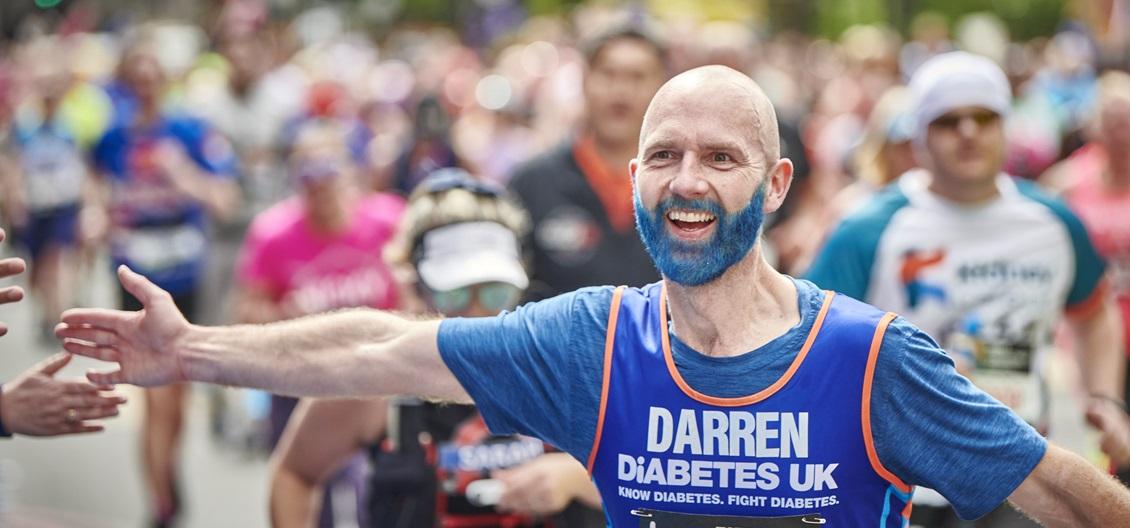 man running london marathon