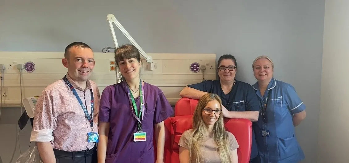 Katie and her diabetes team