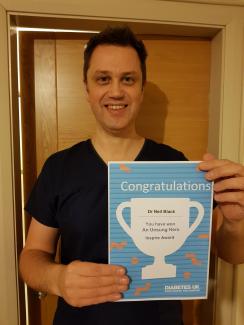 Dr Neil Black Unsung Hero Inspire Award 2020