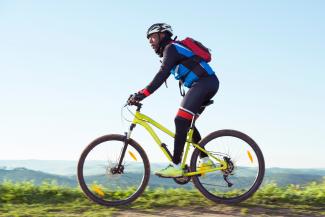 Man on bike
