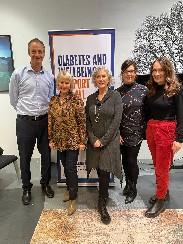 Diabetes UK Chief Exec, Chris Askew, at the Bangor Live Well Hub. Pictured with Tina McCrossan, National Director, Louise Little from the North Down Community Network, Maybeth and Dr McArthur