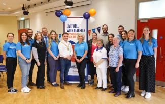 Image of Lord Mayor of Belfast and Diabetes UK NI staff