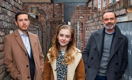 Cast of TV soap Coronation Street