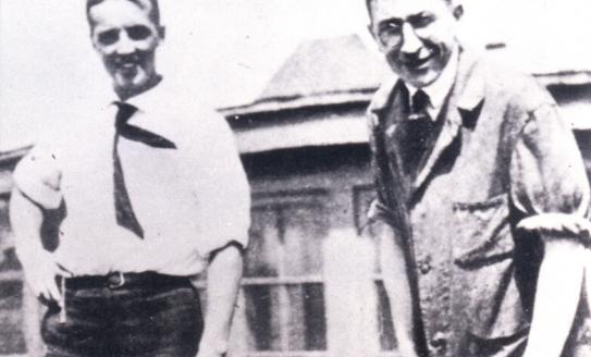Frederick G Banting with John Macleod