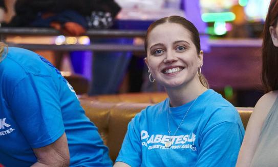 Young Leader with Diabetes UK t shirt