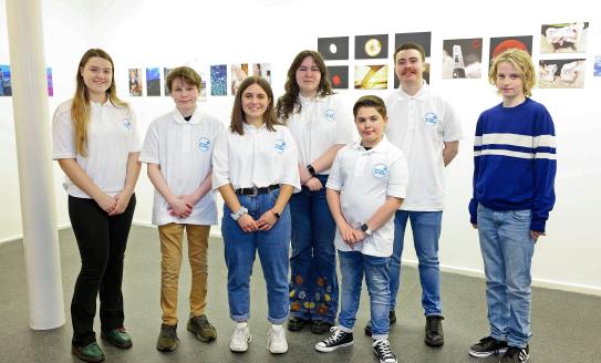 Image of Our Lives Our Voices members at the exhibition launch