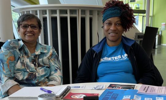 Diabetes UK volunteers raising awareness of diabetes in Slough 