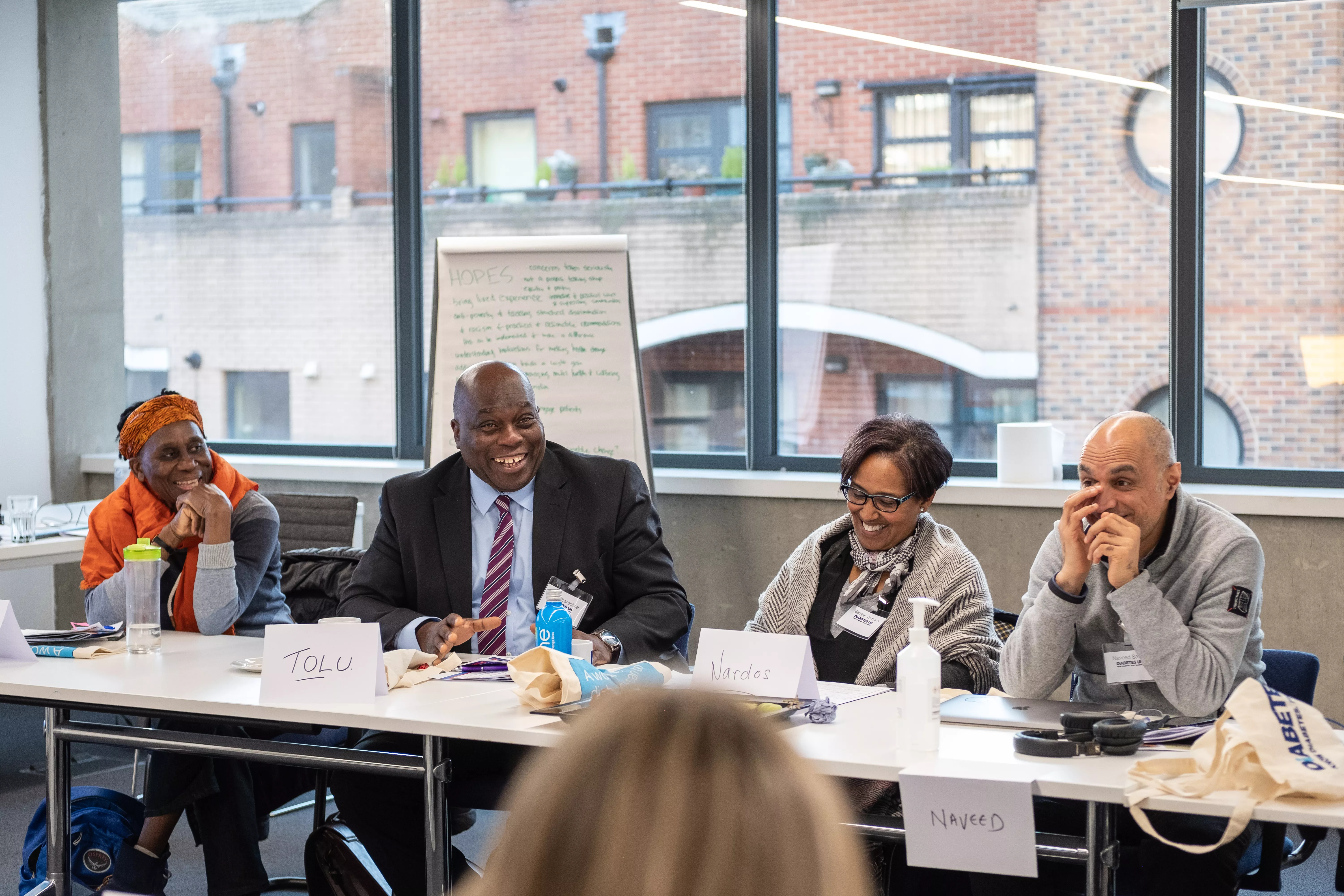 Members of the Commission panel