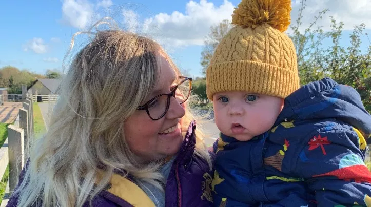 Meg and son