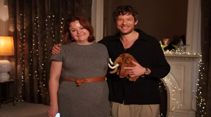 Dr Rose Stewart with actor James Norton