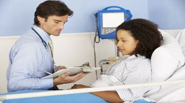 doctor and patient in hospital