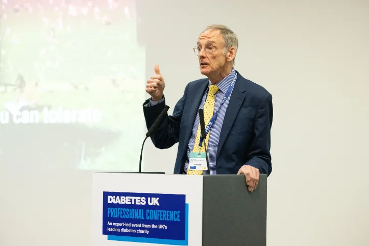 Professor Roy Taylor presenting at Diabetes UK conference