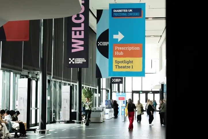 DUKPC entrance foyer with welcome banner