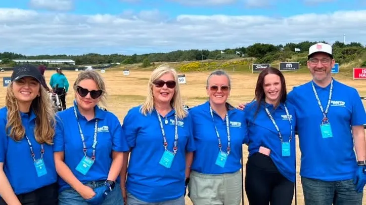 The Diabetes Scotland team at the ISPS HANDA Women’s Scottish Open 