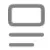 Example of the Safari menu button showing a rectangle with two lines below