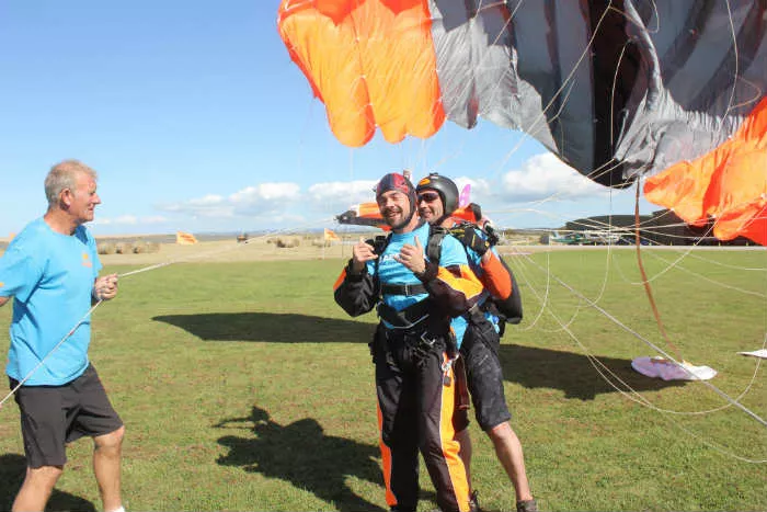 Aaron coming into land
