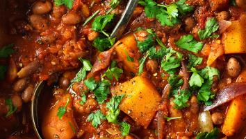 Butternut and borlotti bean stew Thumbnail