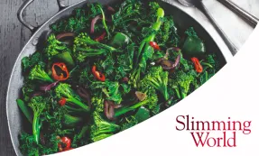 Chilli garlic greens with Slimming World logo