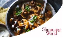 Mushroom pasanda with Slimming World logo