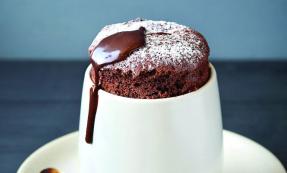 Chocolate orange souffle