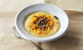 Apricot porridge with toasted seeds Apricot porridge with toasted seeds