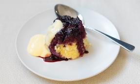 Blackberry upside down puddings Blackberry upside down puddings