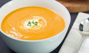 Roast butternut squash and red lentil soup Roast butternut squash and red lentil soup