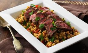 Fillet of lamb with minted couscous Fillet of lamb with minted couscous