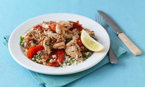 Grilled lemon and chilli chicken with couscous Grilled lemon and chilli chicken with couscous