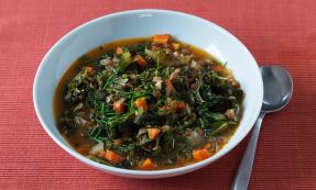 Kale and green lentil soup Kale and green lentil soup