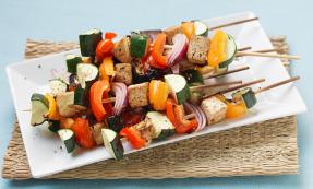Marinated tofu kebabs Marinated tofu kebabs