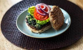 Portobello mushroom burgers Portobello mushroom burgers