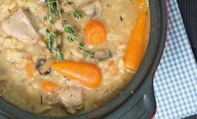 Pork, barley and carrot casserole Pork, barley and carrot casserole